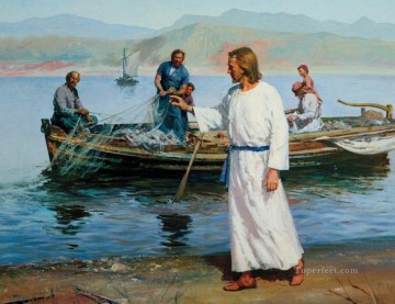 cristo y pescadores Pinturas al óleo